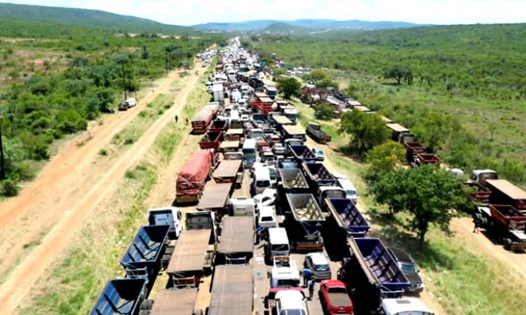Huge congestion at border as truck wait for days to enter Mozambique