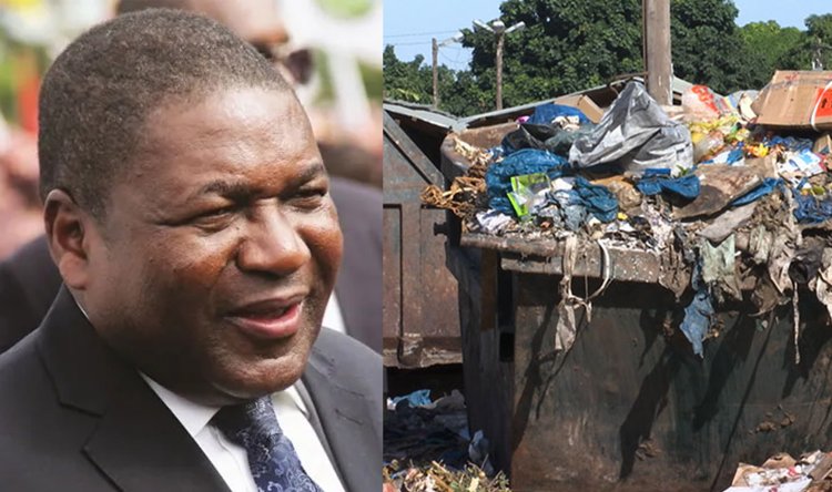 Nyusi comenta sobre o lixo na cidade de Maputo e diz que a edilidade não tem culpa