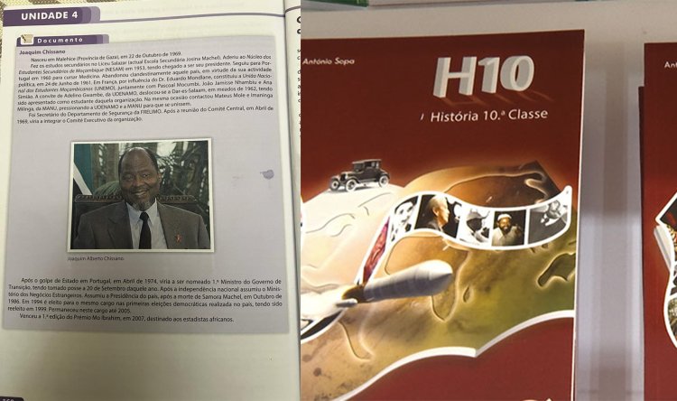Ministério da Educação sacode o capote e culpa livrarias por erros na biografia de Joaquim Chissano em manuais da 10a classe